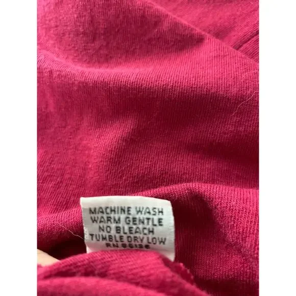 Pacificotton Size S Minimalist Cardigan Sweater Pink Long Sleeve Button - Picture 7 of 9